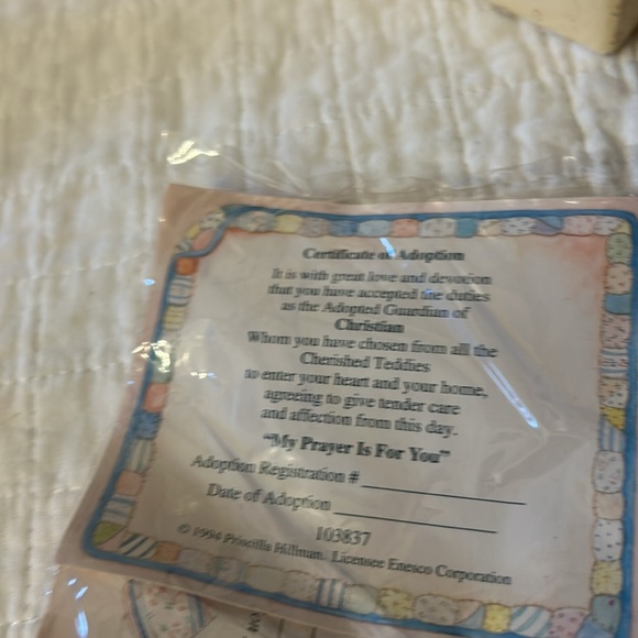 Cherished Teddies Collectible Figurine- “Christian” - Picture 9 of 10